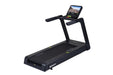 SportsArt Prime Senza Treadmill-16 inch T673-16 side angle view with console toward the right hand side