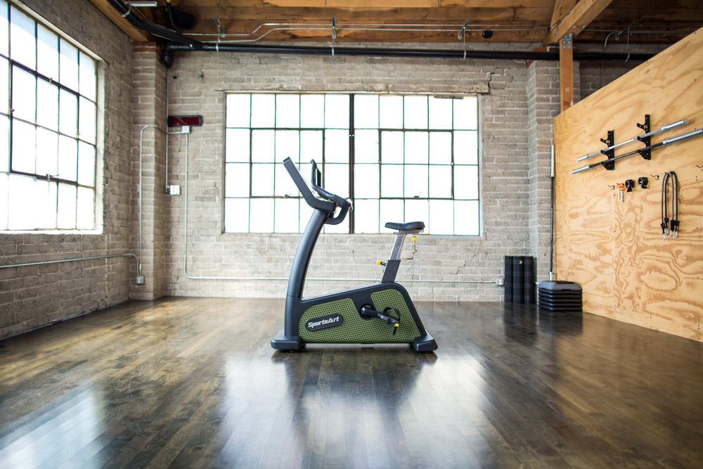 SportsArt Status Eco-Powr Upright Cycle G576U side view 