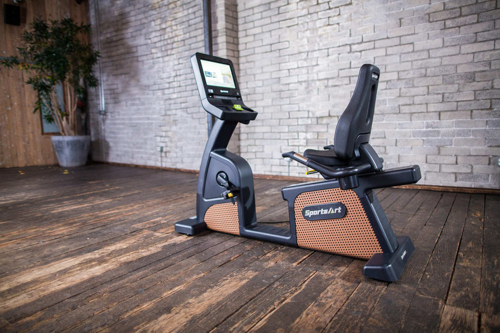 SportsArt Status Senza Recumbent Cycle-16 inch C576R-16 back side angle view