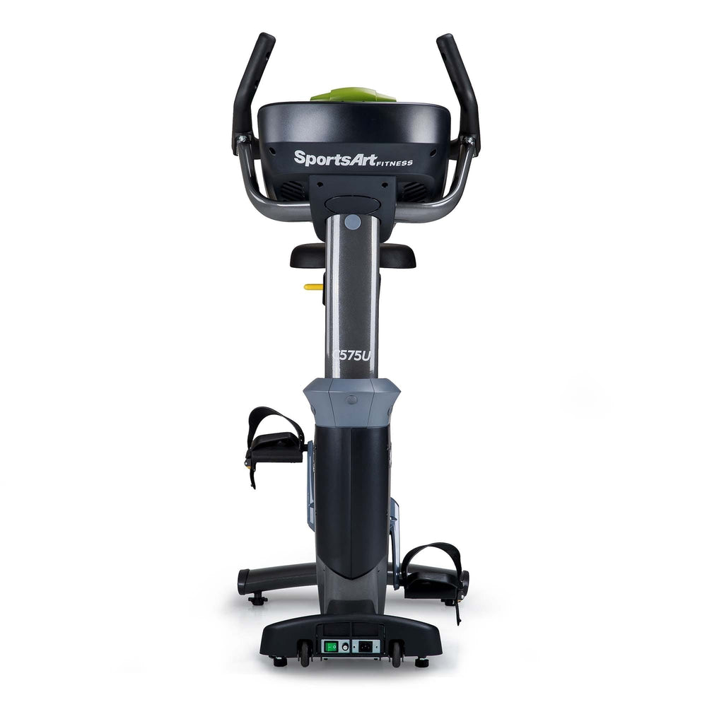 SportsArt Status Upright-16" Senza Touchscreen C575U Rear View with plugs