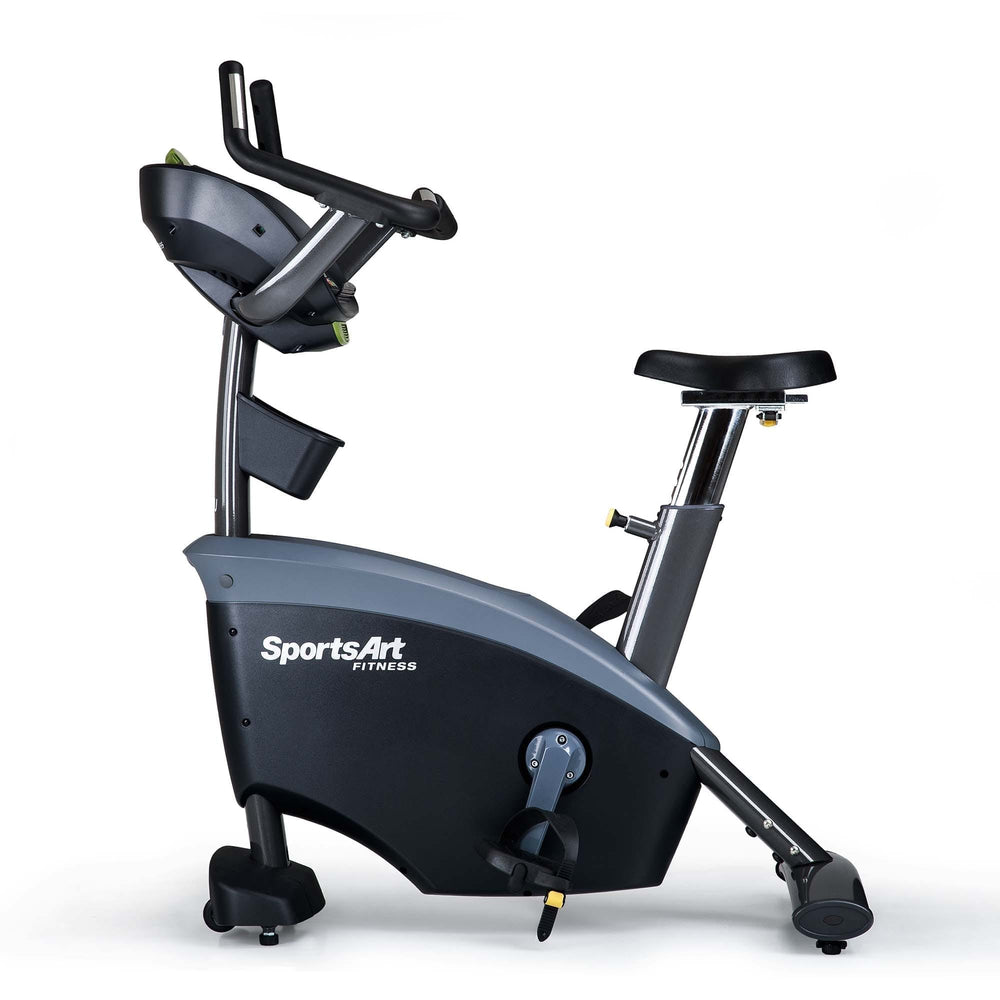 SportsArt Status Upright-16" Senza Touchscreen C575U Side View Profile