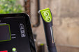 SportsArts Elite Eco-Powr Upright Cycle G574U control buttons and pulse monitor placements on the handles