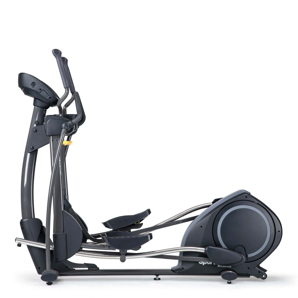 SportsArts Foundation Self Generating Elliptical E835 side angle 