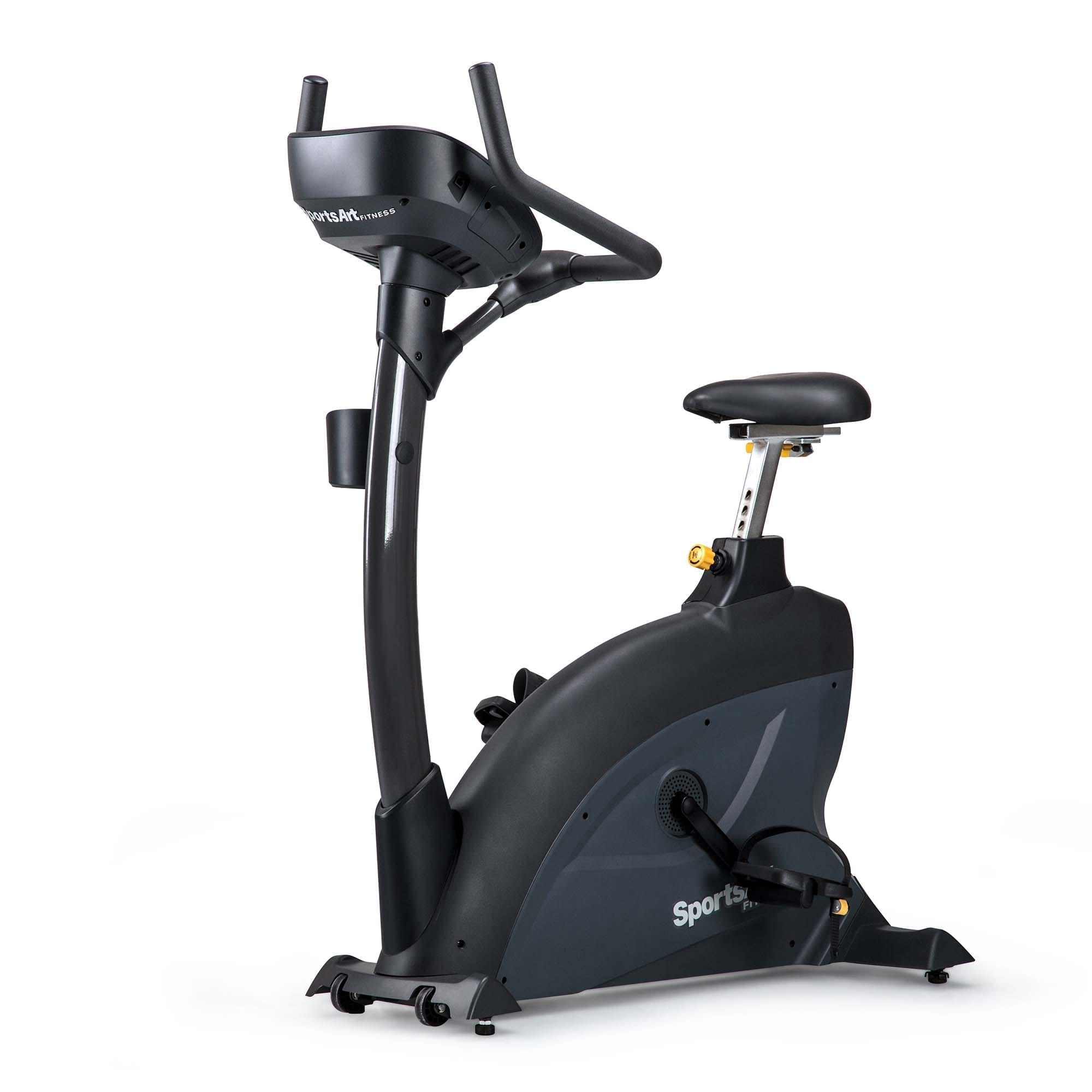SportsArts Foundation Upright Cycle C535U front facing side view angle