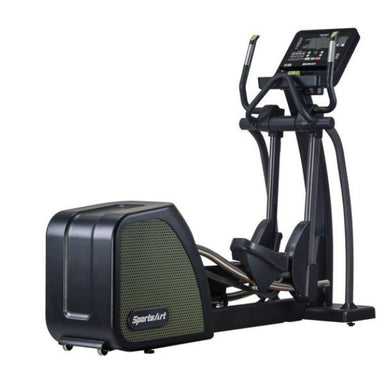 SportsArts Status Eco-Powr Elliptical G876 back side view with console toward the right hand side 
