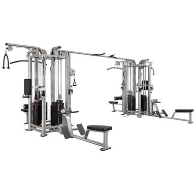 Steelflex 8 Stack Jungle Gym JG8000S without shrouds side angle view