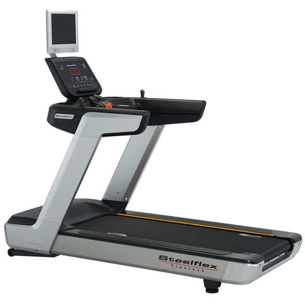 Steelflex Commercial Treadmill PT20 Angle View with Extra Display
