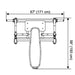 Steelflex Olympic Flat Bench NOFB Dimensions