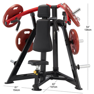 Steelflex Plate Loaded Shoulder Press PLSP Dimensions