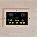 SunRay Waverly 3-Person Outdoor Traditional Sauna 300D2 digital controls
