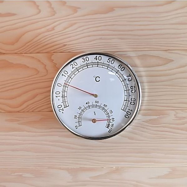 SunRay Waverly 3-Person Outdoor Traditional Sauna 300D2 Temperature Clock
