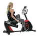 Sunny Health Fitness EVO FIT Recumbent Bike Electro-Magnetic Cardio Fitness Rear Angle View