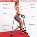 Sunny Health & Fitness Upright Row-N-Ride™ Rowing Machine Compound Exercises