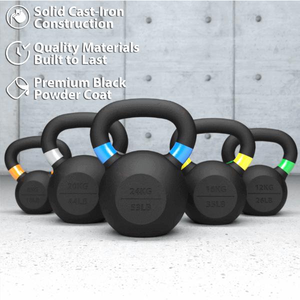 Syneree Cast Iron Kettlebell 80KG Set high quality material