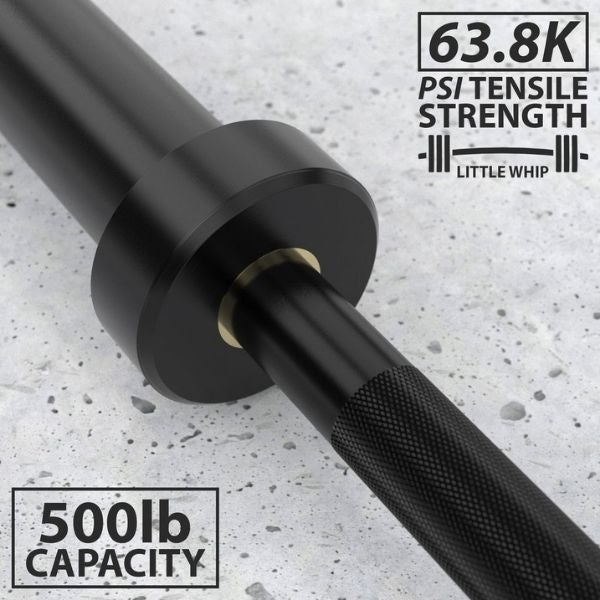 Synergee 25lb Five-Foot Barbell Black Capacity
