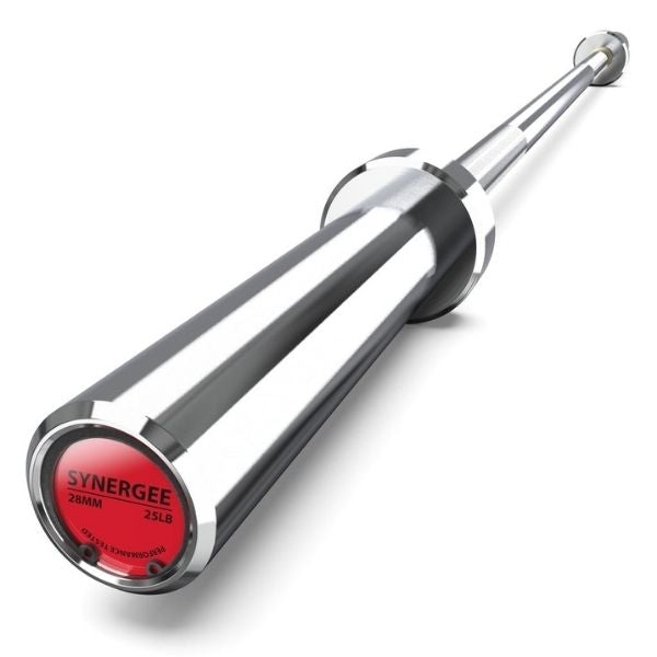 Synergee 25lb Five-Foot Barbell Chrome