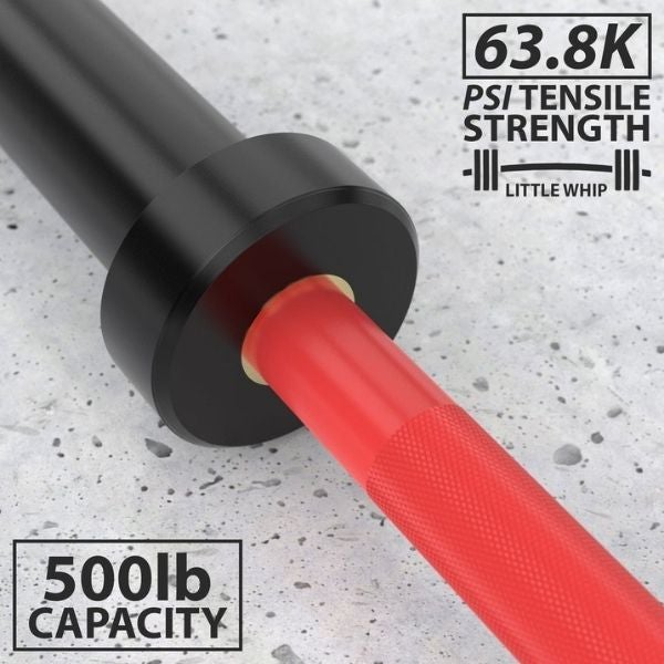 Synergee 25lb Five-Foot Barbell Red Strength