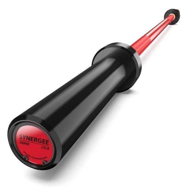 Synergee 25lb Five-Foot Barbell Red