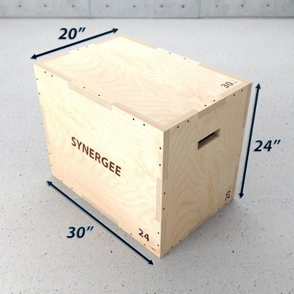 Synergee 3-in-1 Wood Plyo Boxes 30" Dimensions
