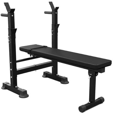 Synergee Adjustable Weight Bench with Barbell Rack