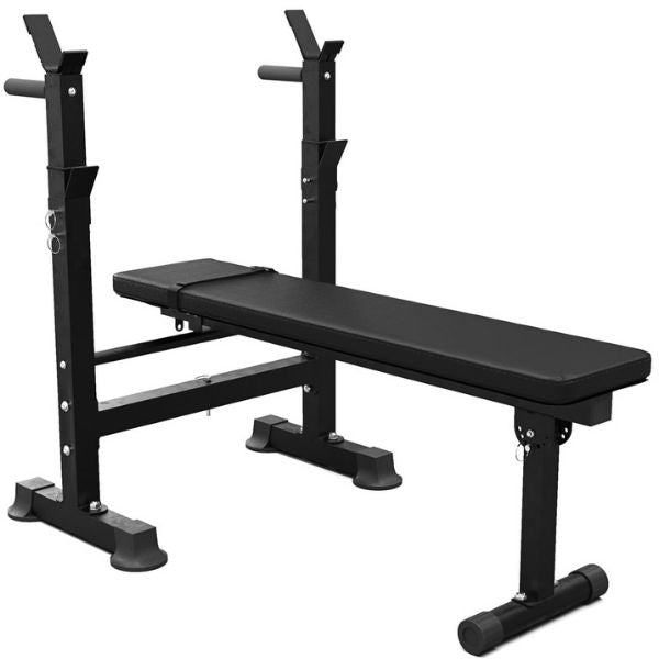Synergee Adjustable Weight Bench with Barbell Rack