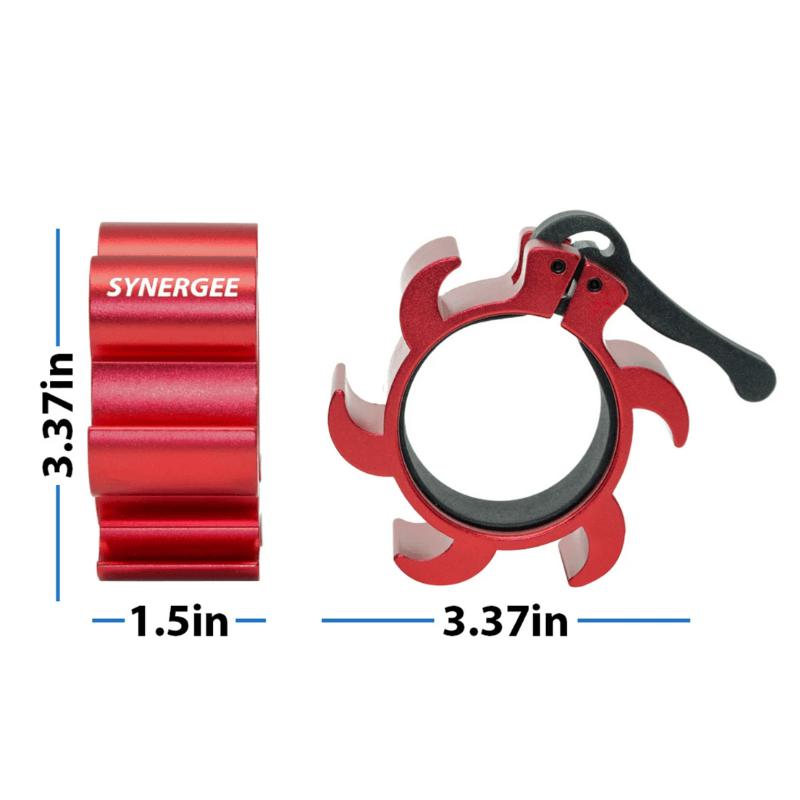Synergee Aluminum Barbell Collar Dimensions