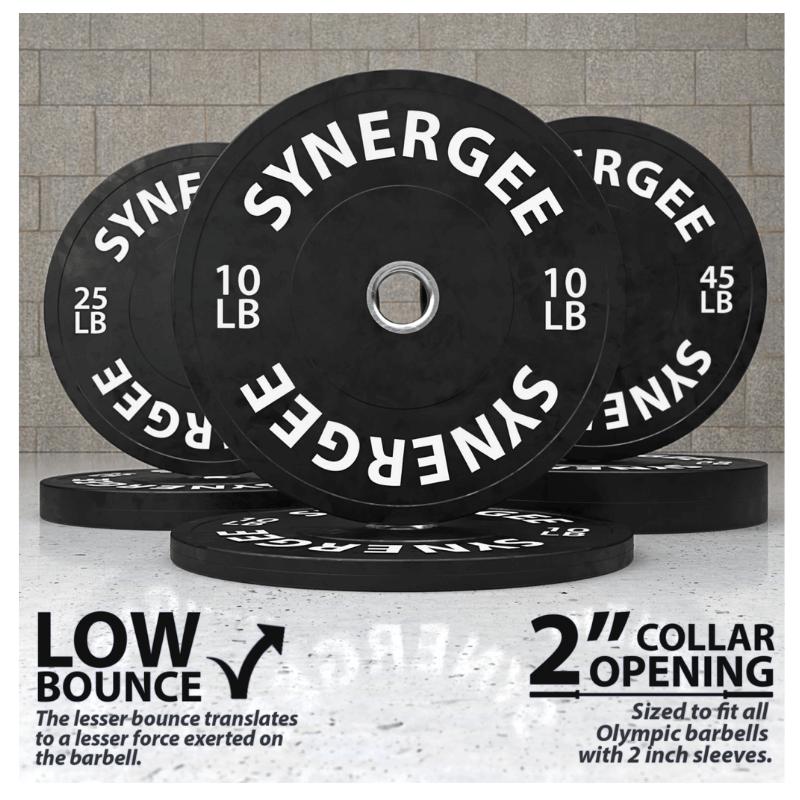 Synergee Bumper Plate Sets 160 LBS Low Bounce