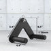 Synergee Cable Attachments Matte Black Row Bar - Narrow Dimensions