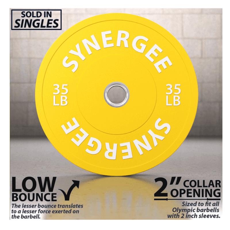 Synergee Colored Bumper Plates 35 Pound Single
