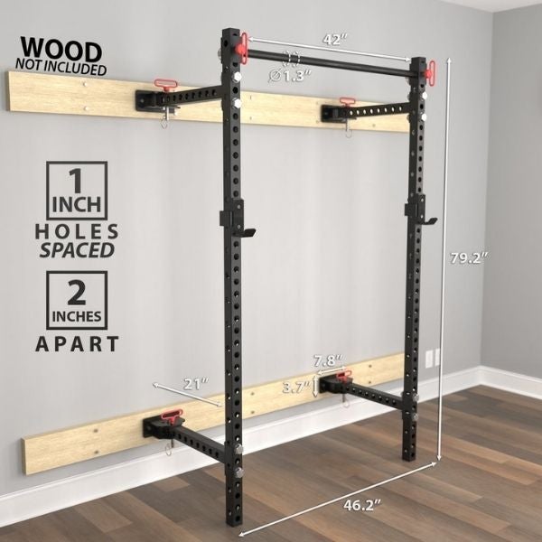 Synergee Foldable Wall Mounted Squat Rack