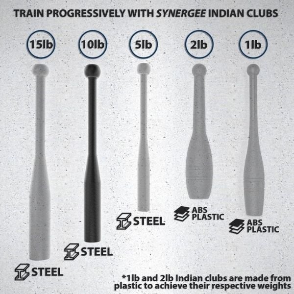 Synergee Indian Clubs 10LB Products