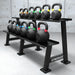 Synergee Kettlebell Storage Rack Front Angle View