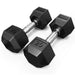 Synergee Rubber Hex Dumbbells 20LB Pair
