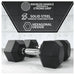 Synergee Rubber Hex Dumbbells Sets Constructions