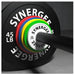 Synergee Rubberized Change Plate Set on the Barbell