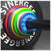 Synergee Rubberized Fractional & Change Plate Set on the Barbell