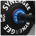 Synergee Rubberized Fractional Plate Set Racked on Barbell