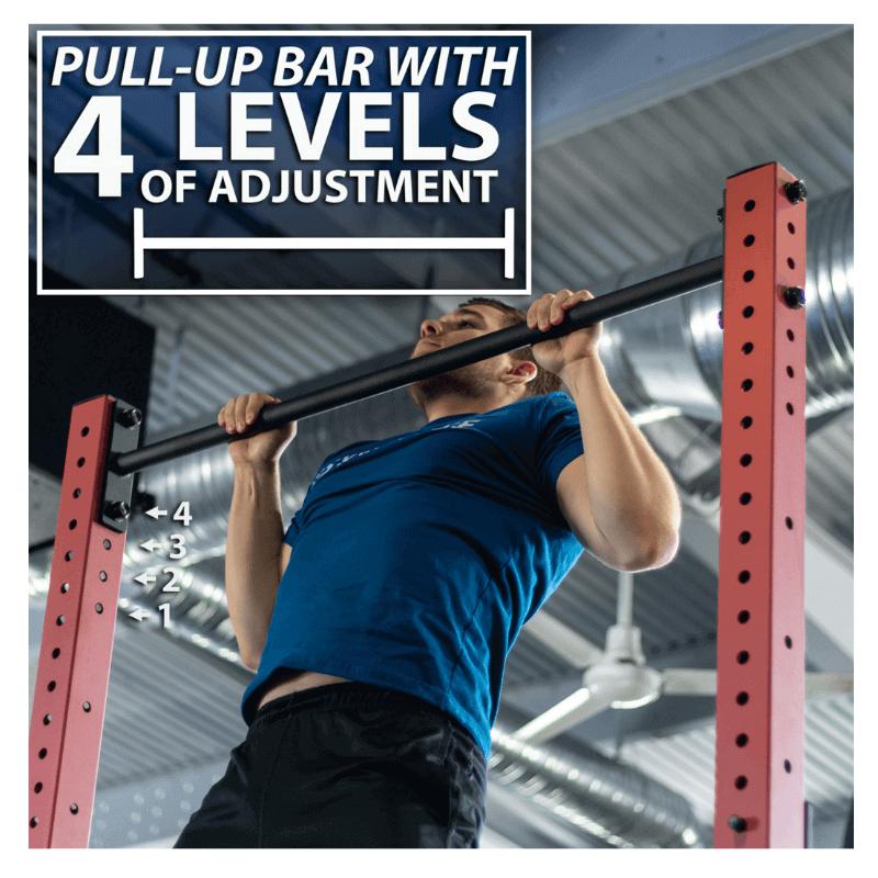 Synergee Squat Rack V3 Pull Up Bar Adjustments
