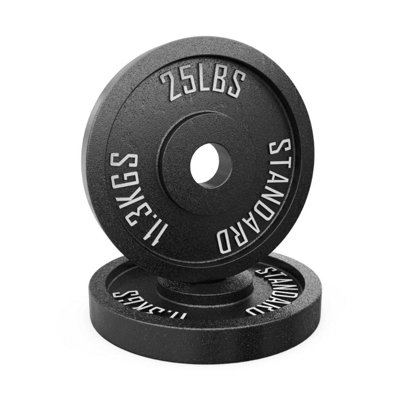Synergee Standard Metal Weight Plate Pairs 25 LBs