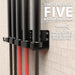 Synergee Five Vertical Barbell Wall Storage Racks Mounting Hardware