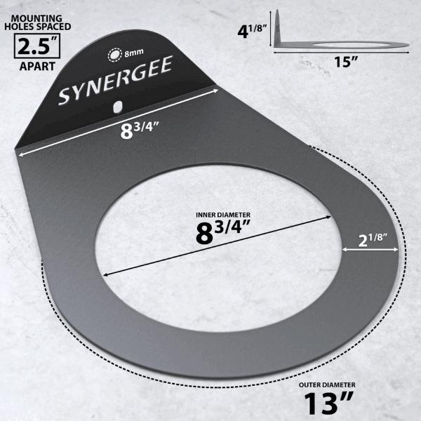 Synergee Wall Ball Rack Dimensions