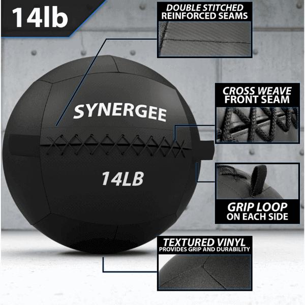 Synergee Wall Balls 14 LB Features