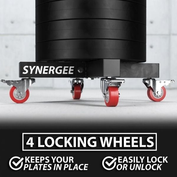 Synergee Weight Plate Stacker Wheel Locks