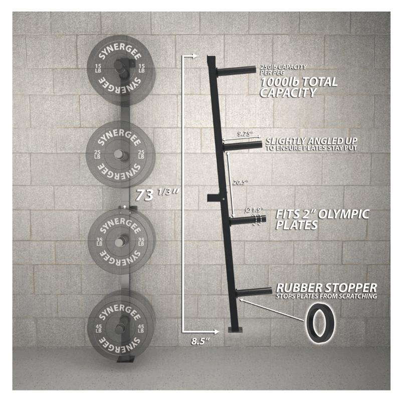 Horizontal Weight Plate Storage With Wheels