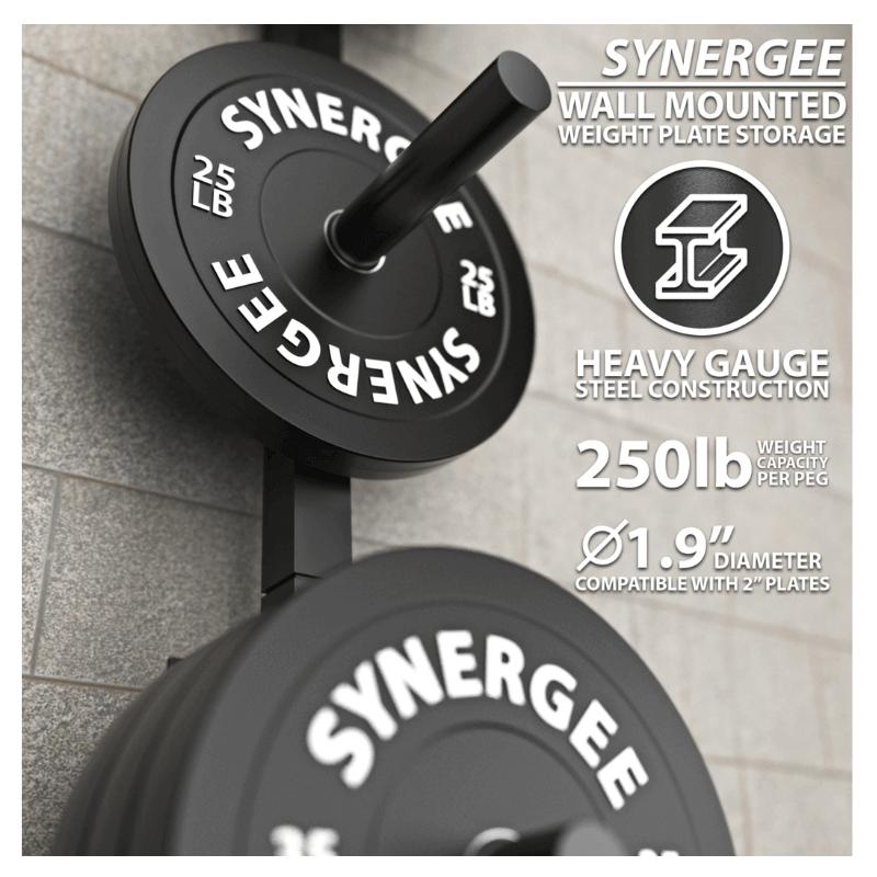 Synergee Weight Plate Wall Storage Rack Specifications