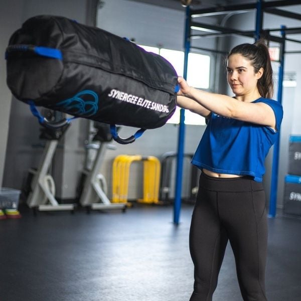 Synergee Weighted Sandbags V1 100LB Blue Female Model Trainer