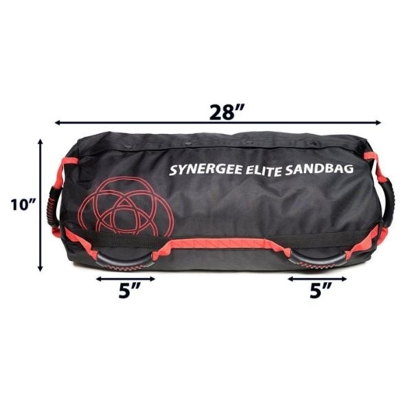 Synergee Weighted Sandbags V1 100LB Red Dimensions