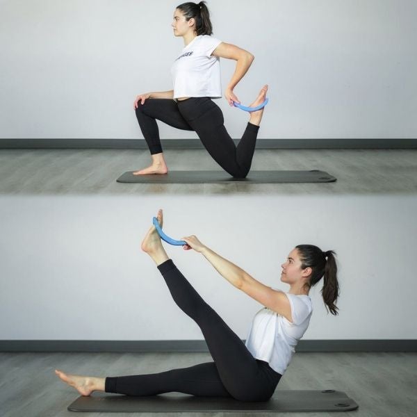 Synergee Yoga Rings Blue Model Trainer Exsercise