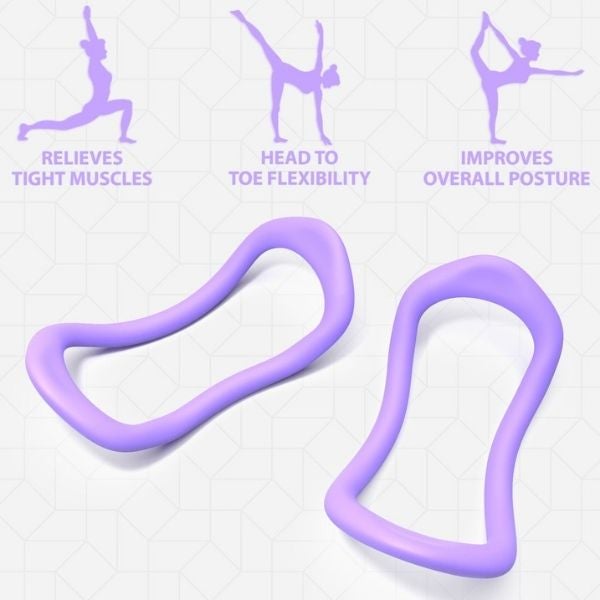 Synergee Yoga Rings Purple Features