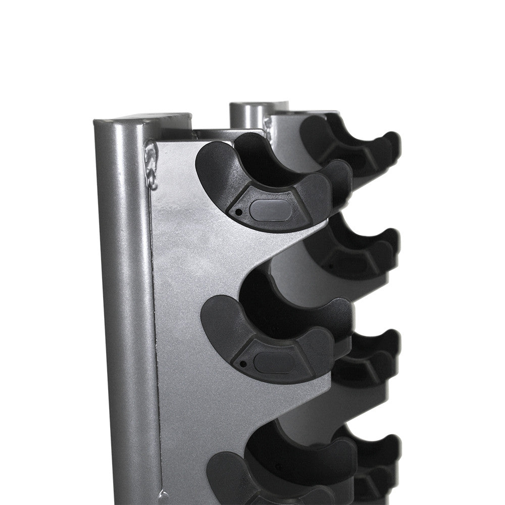 TKO 10 Pair Vertical Dumbbell Rack 840VDR10 Handle Protection